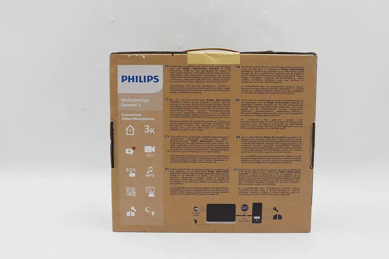 PHILIPS WELCOMEEYE CONNECT 3 ZESTAW WIDEODOMOFON 2-ŻYŁ. WI-FI DOTYKOWY 7"