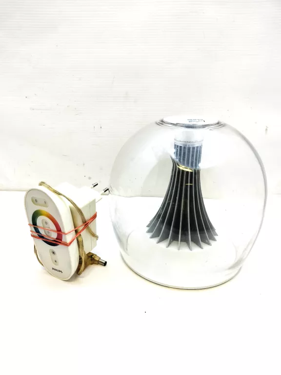 LAMPA NOCNA KULA SZKLANA ZMIENIAJĄCA KOLORY PHILIPS + PILOT