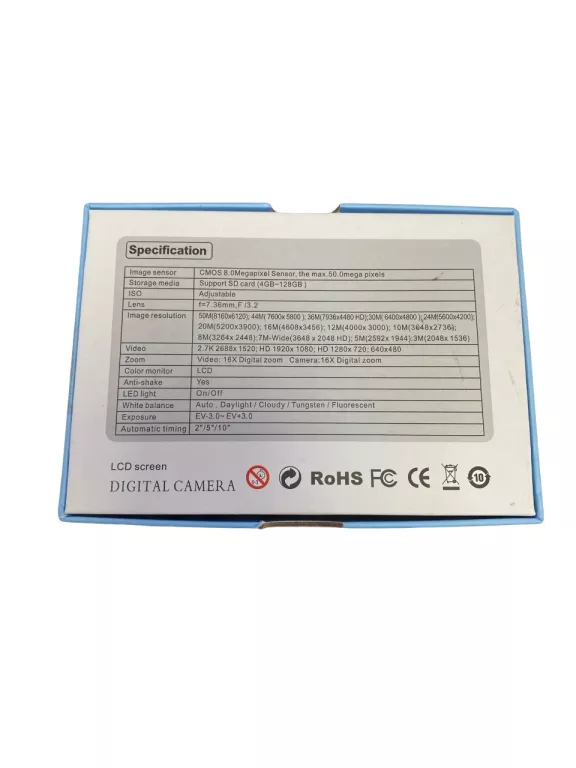 DIGITAL CAMERA 2.7K