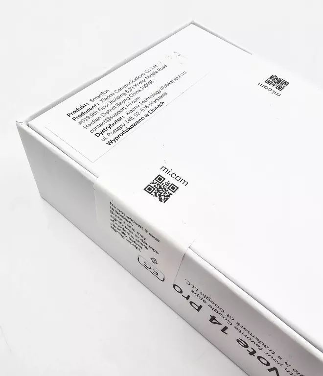 TELEFON XIAOMI REDMI NOTE 14 PRO 5G / MODEL 24090RA29G / CZARNY