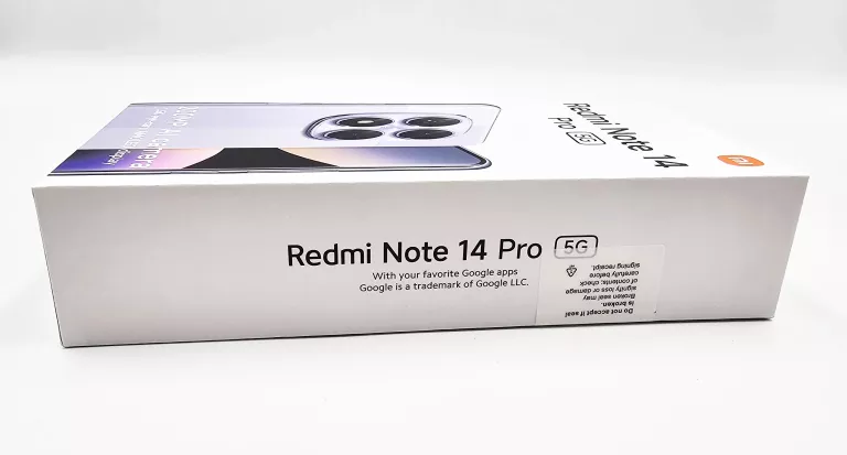 TELEFON XIAOMI REDMI NOTE 14 PRO 5G / MODEL 24090RA29G / CZARNY