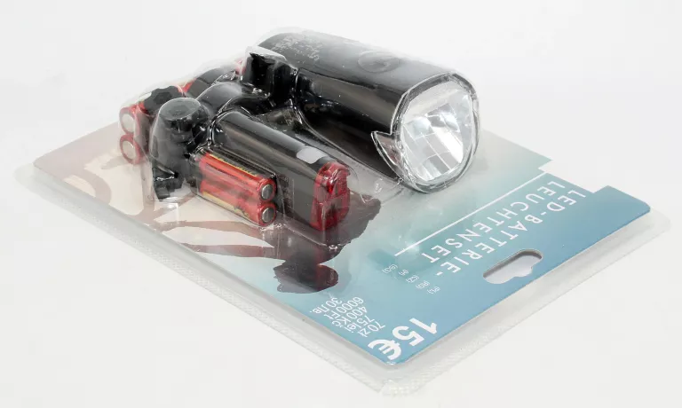 ZESTAW LAMPEK ROWEROWYCH LED NA BATERIE DNP46