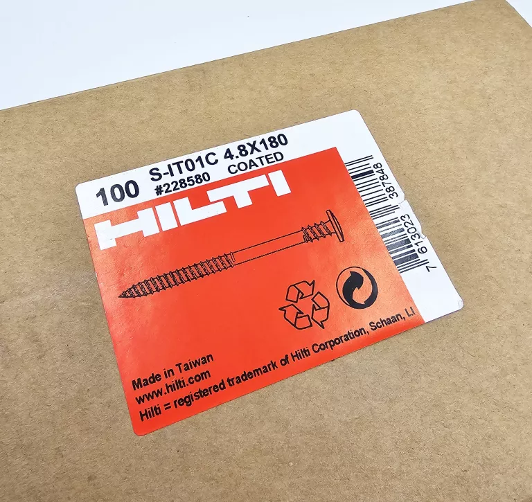 WKRĘTY HILTI S-IT01C / 4.8 X 180 / 100 SZTUK