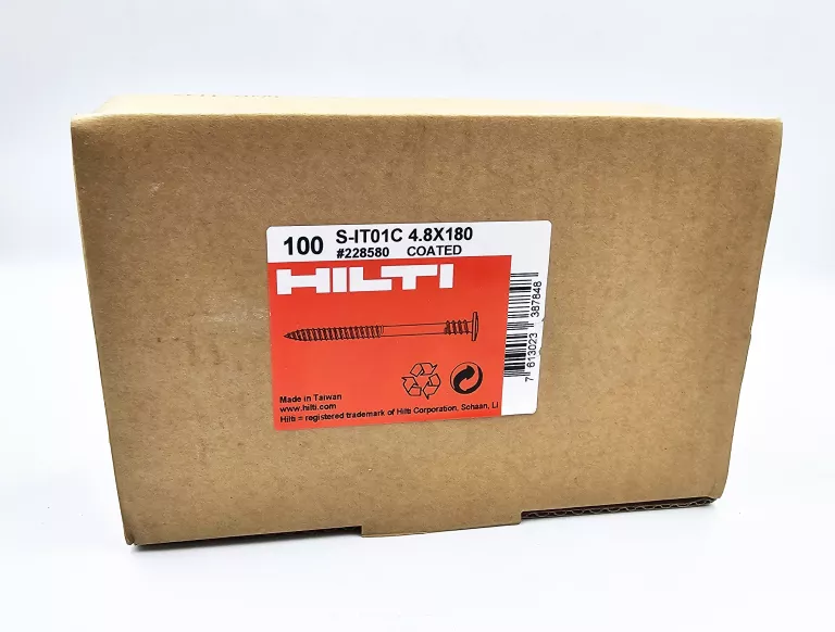 WKRĘTY HILTI S-IT01C / 4.8 X 180 / 100 SZTUK