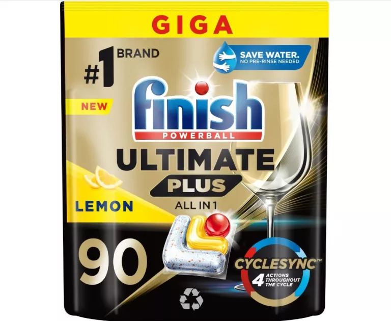 KAPSUŁKI DO ZMYWARKI FINISH ULTIMATE PLUS LEMON 90 SZT