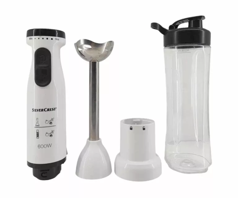 BLENDER RĘCZNY SILVERCREST SSSM 600 A1, 600 W Z NASADKĄ DO SMOOTHIE 600ML
