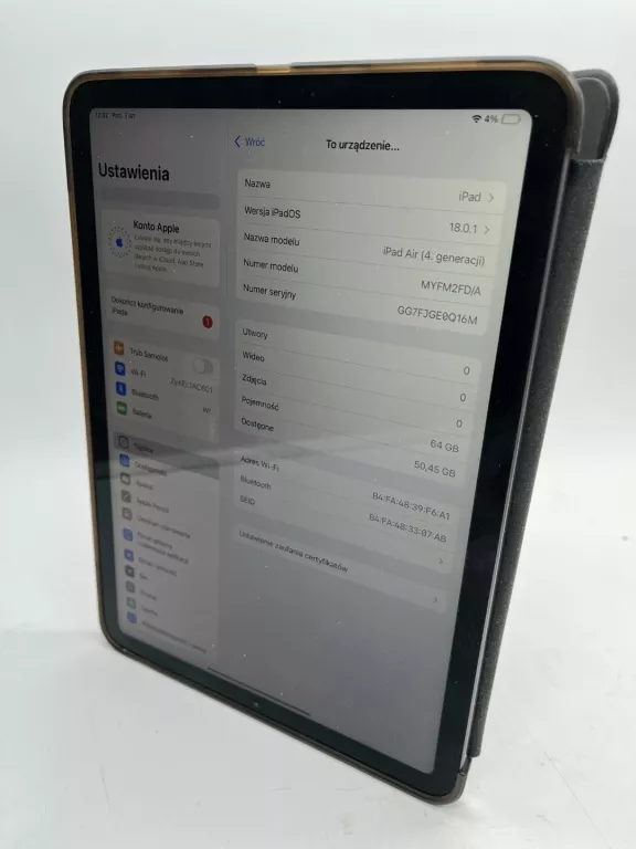 IPAD AIR GEN 4 A2316 64GB