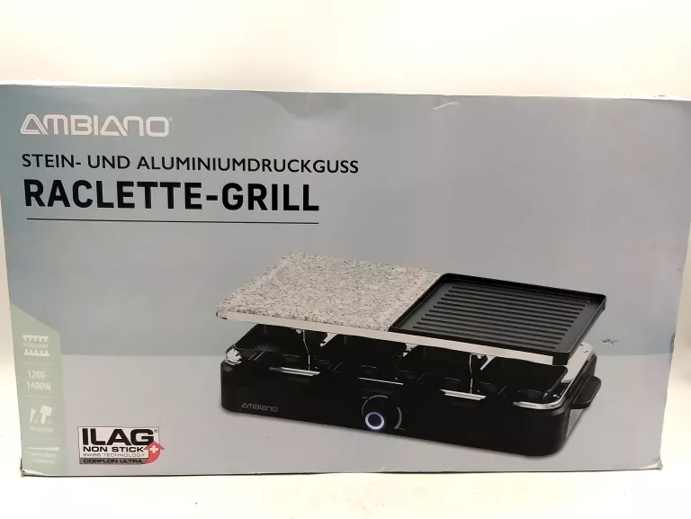 RACLETTE GRILL ELEKTRYCZNY AMBIANO 1200-1400W