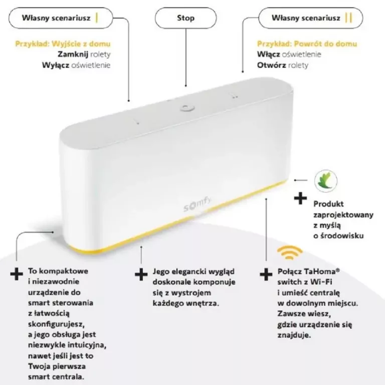 CENTRALA STERUJĄCA SOMFY TAHOMA SWITCH (RTS 433MHZ, IO 868MHZ)