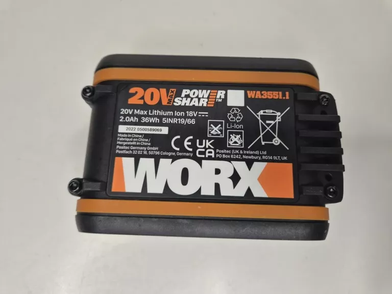 AKUMULATOR  WORX WA3551.1 20V 2,0AH