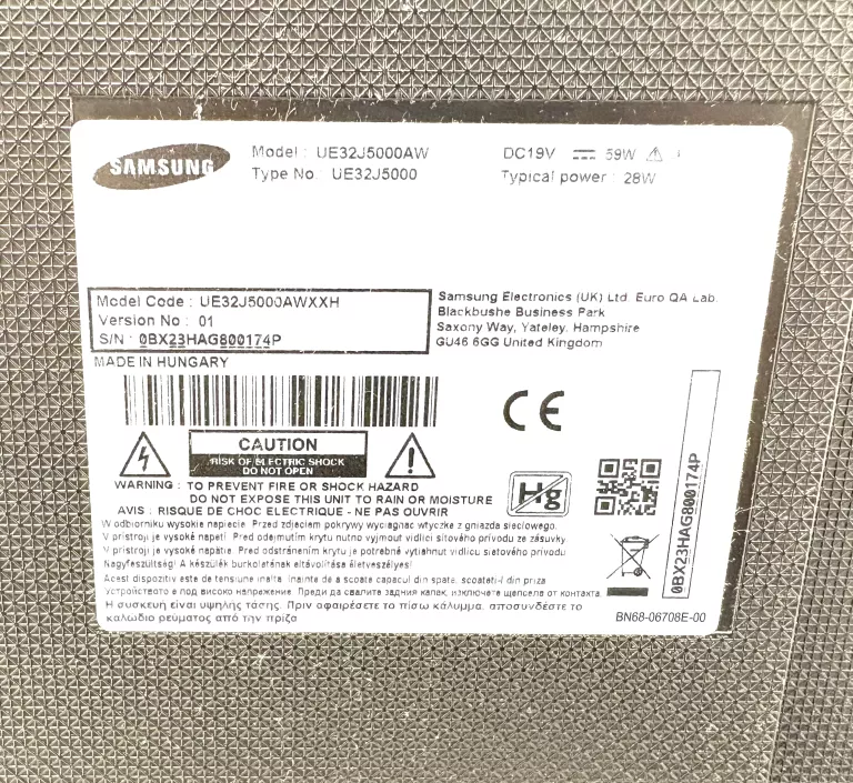 TELEWIZOR SAMSUNG UE32J5000AW