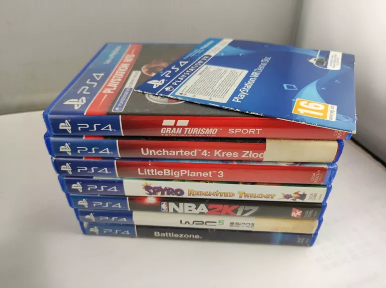 KONSOLA PS4 SLIM 500GB, PAD, GRY PUDEŁKO