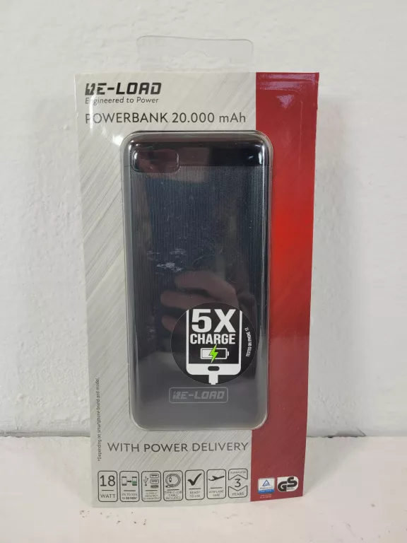 BE LOAD POWERBANK 20000 MAH