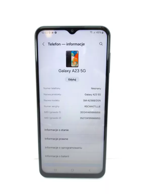 LCD SAMSUNG GALAXY A23 5G B/A SIEĆ PLUS