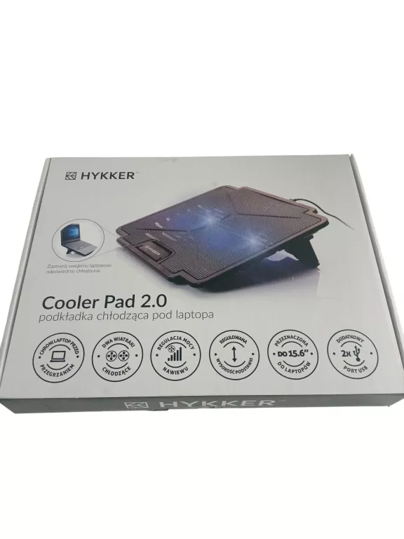 PODKŁADKA CHŁODZĄCA POD LAPTOPA HYKKER COOLER PAD 2.0