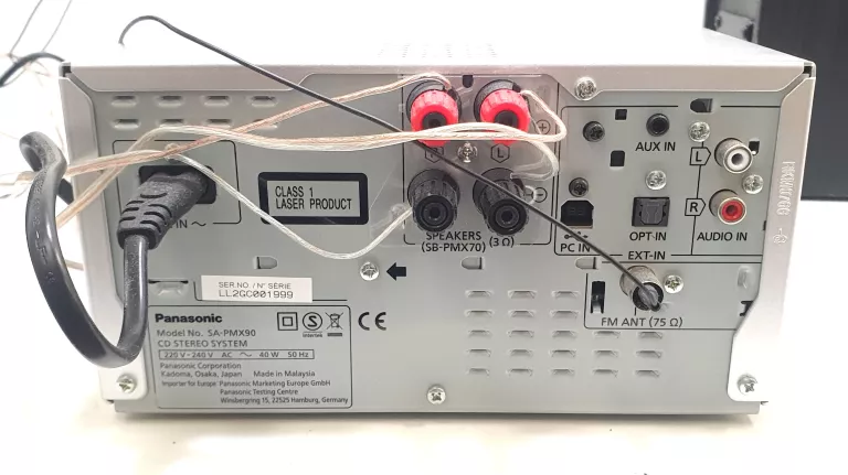 WIEŻA STEREO PANASONIC SC-PMX90EG BRAK PILOTA