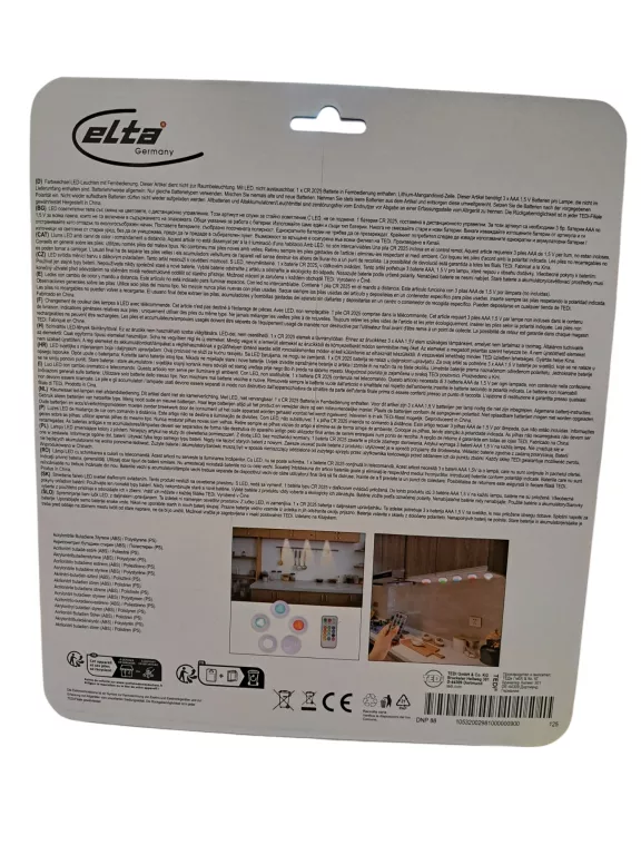 LAMPY LED ELTA Z PILOTEM KOLOROWE