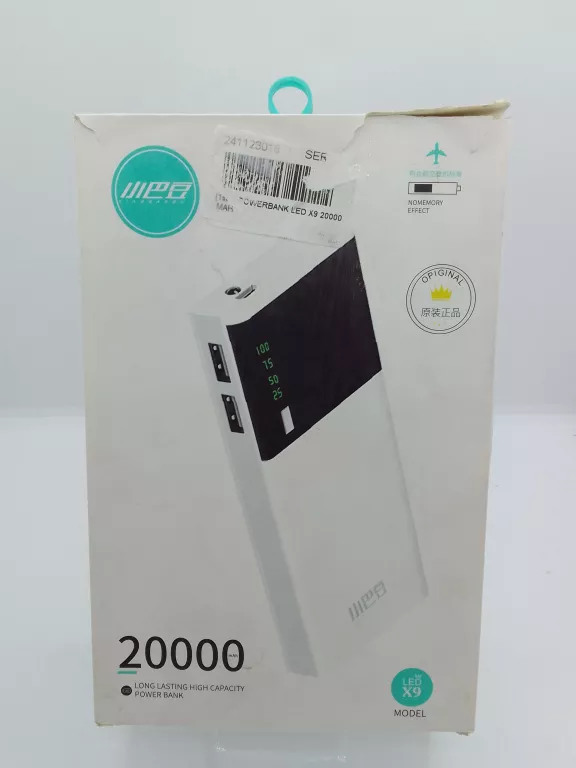 POWERBANK LED X9 20000 MAH