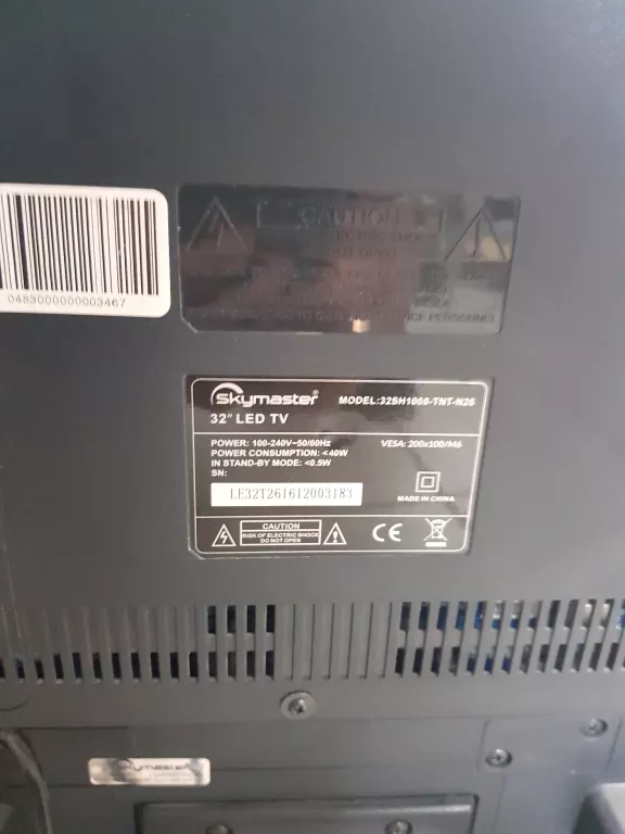 TV SKYMASTER 32SH1000-TNT-N26 USZKODZONY