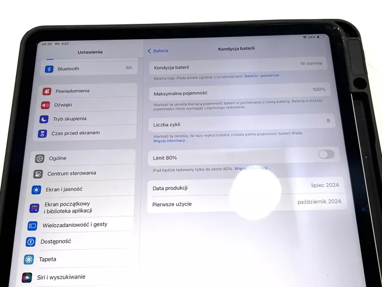 APPLE IPAD AIR 13' M2 128GB WIFI + PENCIL + KLAWIATURA