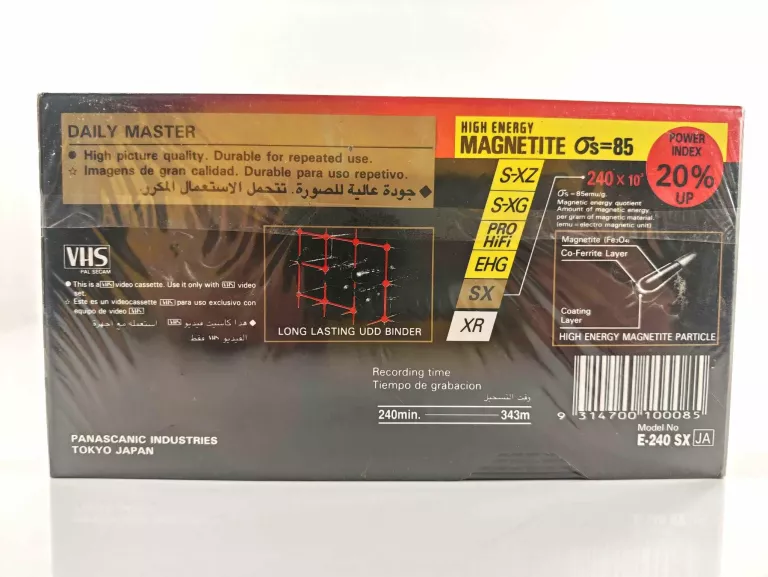 KASETA VHS PANASCANIC E-240 SX QS~85