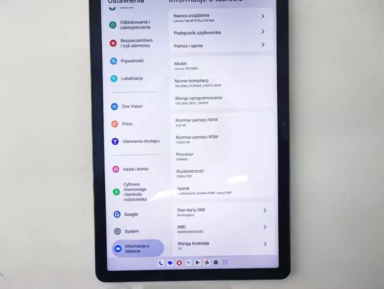 TABLET LENOVO TAB M10 PLUS 3-GEN