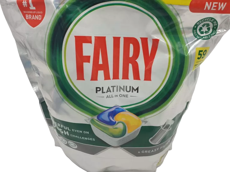 FAIRY PLATINUM ALL IN ONE LEMON KAPSUŁKI DO ZMYWARKI 59SZT