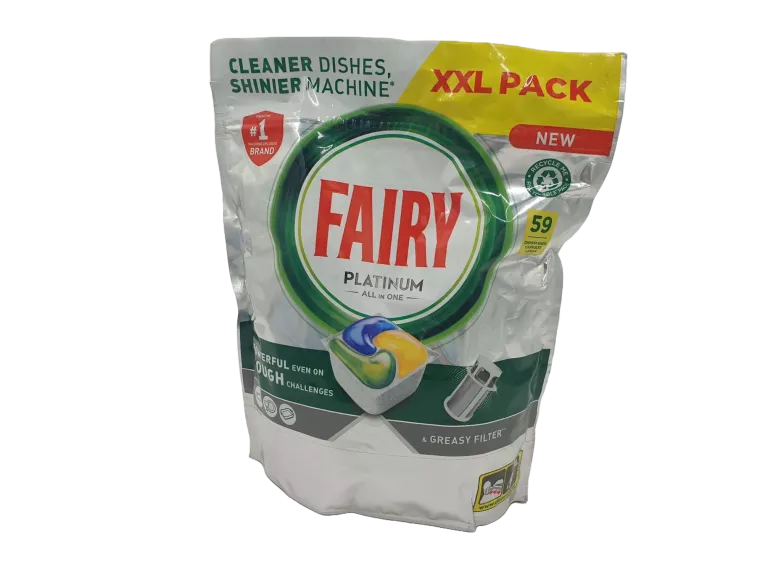 FAIRY PLATINUM ALL IN ONE LEMON KAPSUŁKI DO ZMYWARKI 59SZT