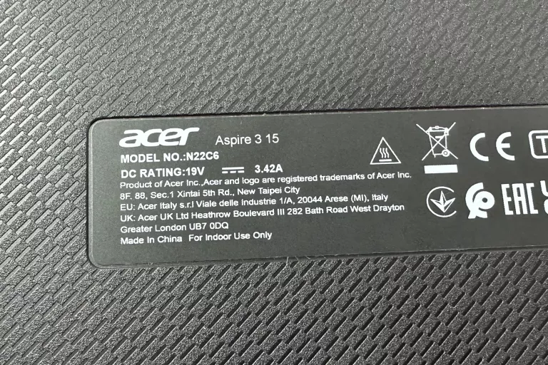 LAPTOP ACER ASPIRE 3 RYZEN 7 16GB/512GB!