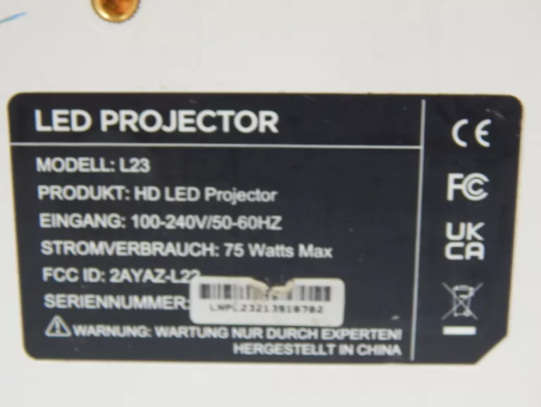 DBPOWER L23 PROJEKTOR LCD