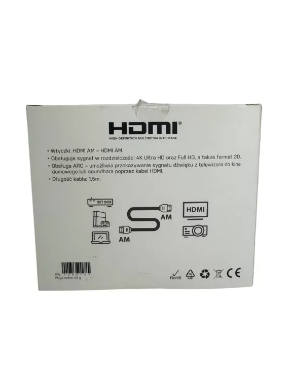 KABEL HDMI 1,5M XLINE 4K ULTRA HD