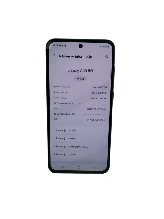 TELEFON GALAXY A55 8/256G KOMPLET STAN IGŁA!!