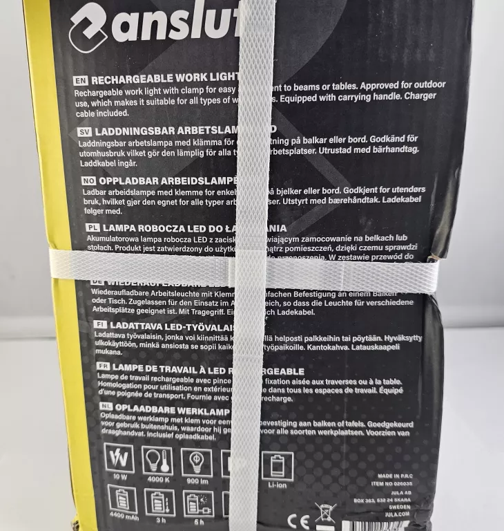 LAMPA ROBOCZA LED ANSLUT 900LM 10W