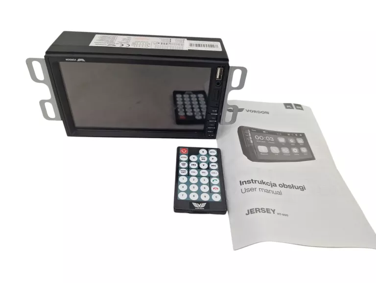RADIO SAMOCHODOWE VORDON HT-800 JERSEY 2-DIN + PILOT + INSTRUKCJA