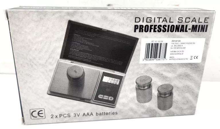 ELEKTRONICZNA WAGA JUBILERSKA W-004 0,01G/200G