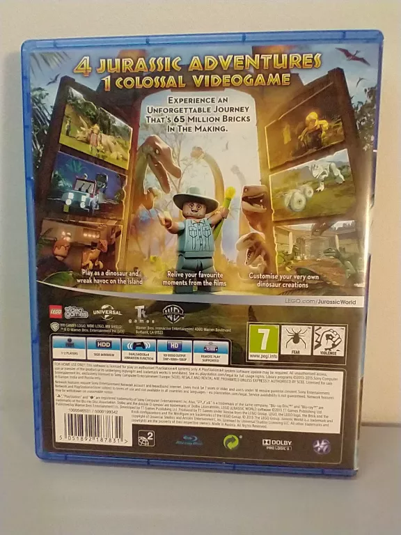 GRA NA PS4 LEGO JURASSIC WORLD