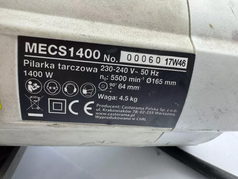 PILARKA TARCZOWA MACALLISTER MECS1400