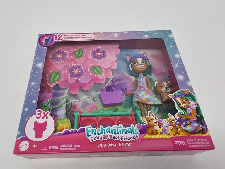 MATTEL ENCHANTIMALS CORGI NIESPODZIANKA HLK86