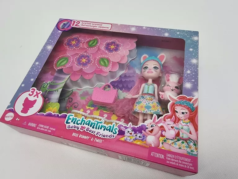 MATTEL ENCHANTIMALS BREE BUNNY NIESPODZIANKA HLK85