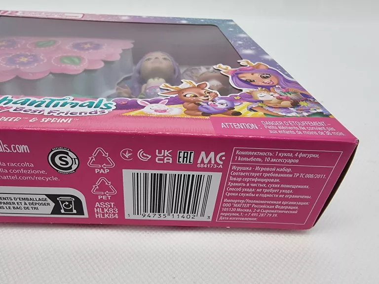 MATTEL ENCHANTIMALS DANESSA NIESPODZIANKA HLK84