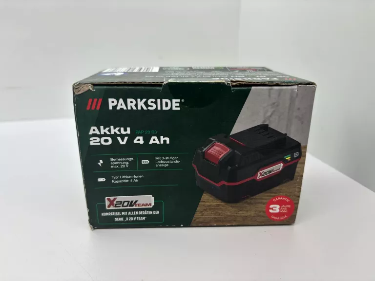 AKUMULATOR PAP 20 B3 PARKSIDE 20 V, 4 AH+PUD