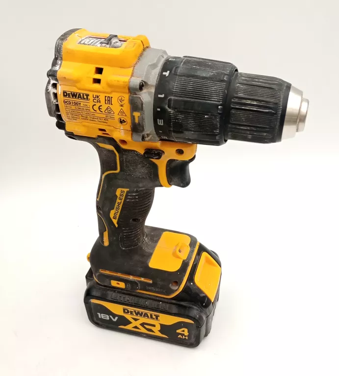 UDAROWA WIERTARKO-WKRĘTARKA DEWALT DCD100Y 18V, 2X AKU/WALIZKA