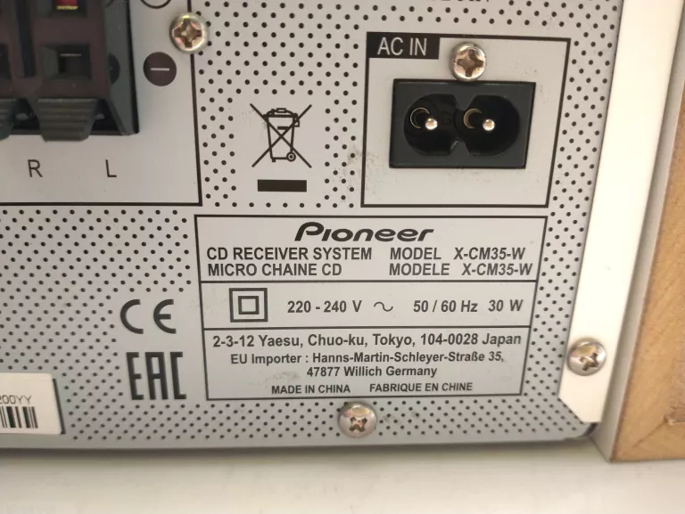 WIEŻA STEREO PIONEER X-CM35 W