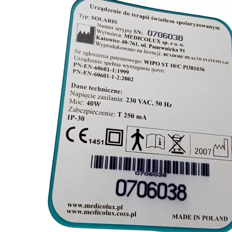 lampa-lecznicza-medicolux-solaris-producent-wyrobu-medycznego-medicolux