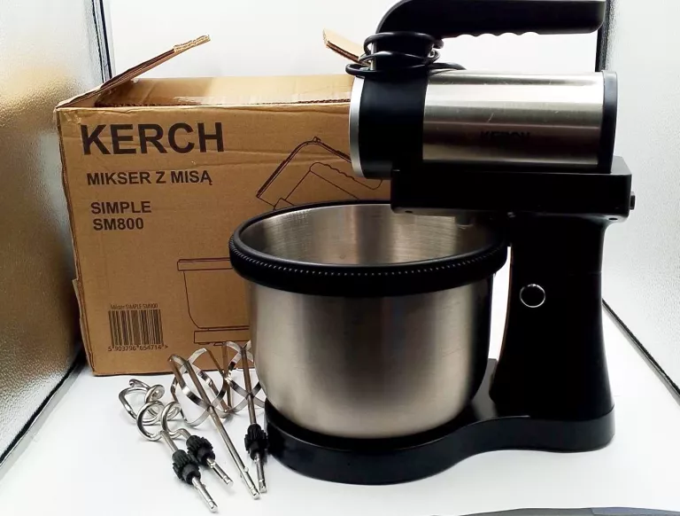 MIKSER Z MISĄ OBROTOWĄ ROBOT KUCHENNY KERCH SIMPLE 800W +AKCESORIA