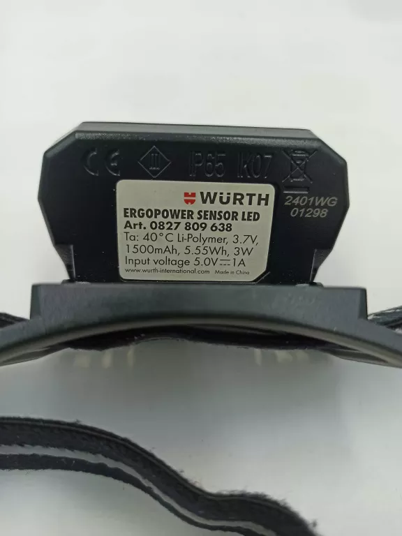 LATARKA CZOŁOWA WURTH ERGOPOWER SENSOR LED/KABELEK