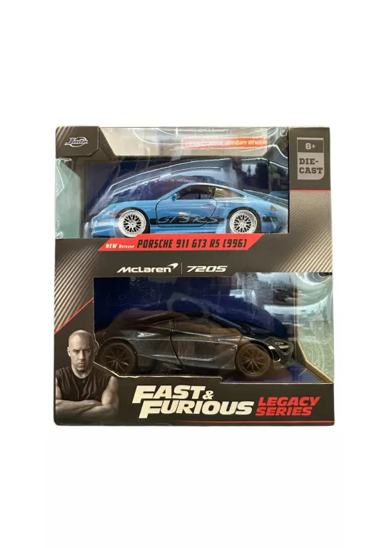 FAST & FURIOUS ZESTAW 2 AUT MCLAREN 7205 + PORSCHE 911 GT3 RS