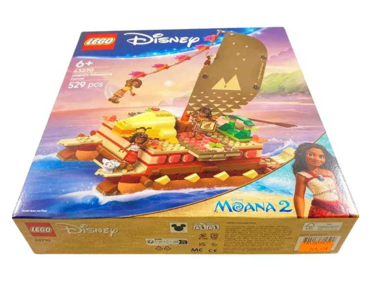 KLOCKI LEGO DISNEY 43270 KAJAKOWA PRZYGODA VAIANY