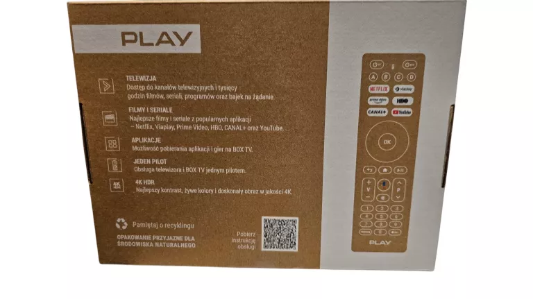 DEKODER PLAY BOX TV 4K HDR ANDROID TV