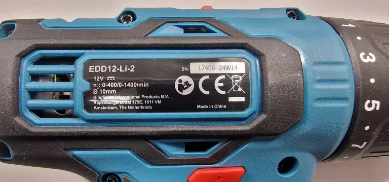 ZESTAW WKRĘTARKA + ZAKRĘTARKA ERBAUER 12 V EDD12-LI-2